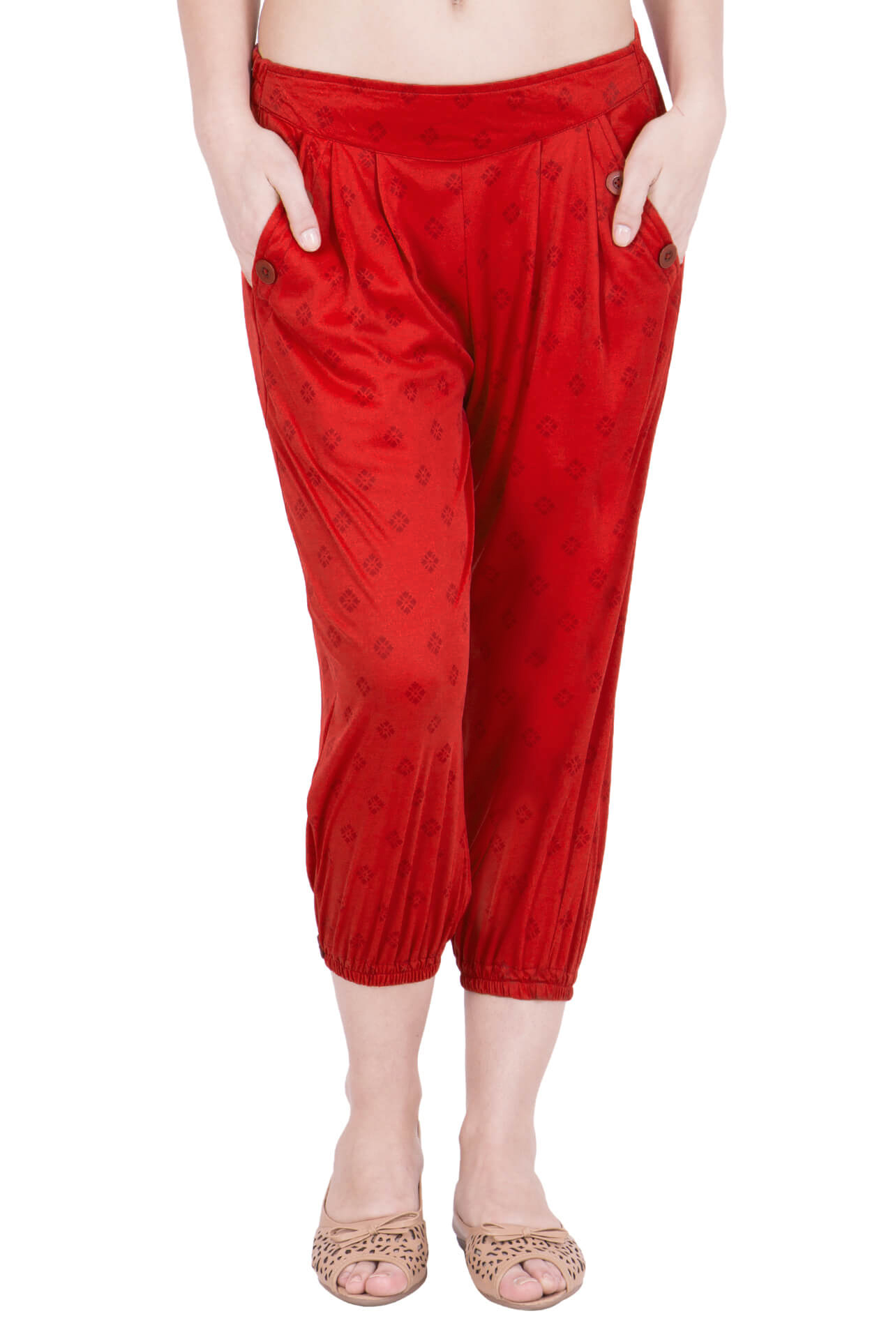 Red Capri Pants for Girls & Women – Zubix : Clothing, Accessories